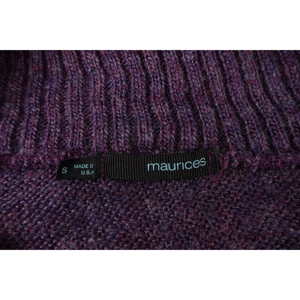 Maurices Women's Size Small Plum Knit Lightweight Short Sleeve Pullover Sweater - Picture 2 of 9